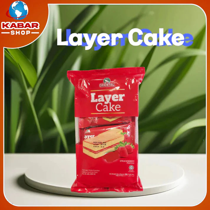 Oriental Layer Cake Strawberry Flavor 36 x 8 Packs