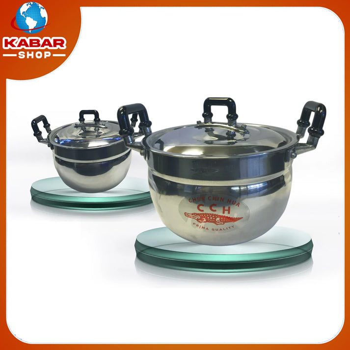စီစီအိုက်(ချ်) - စတီးအိုး ၊ CCH in different size ( 9 pots set)