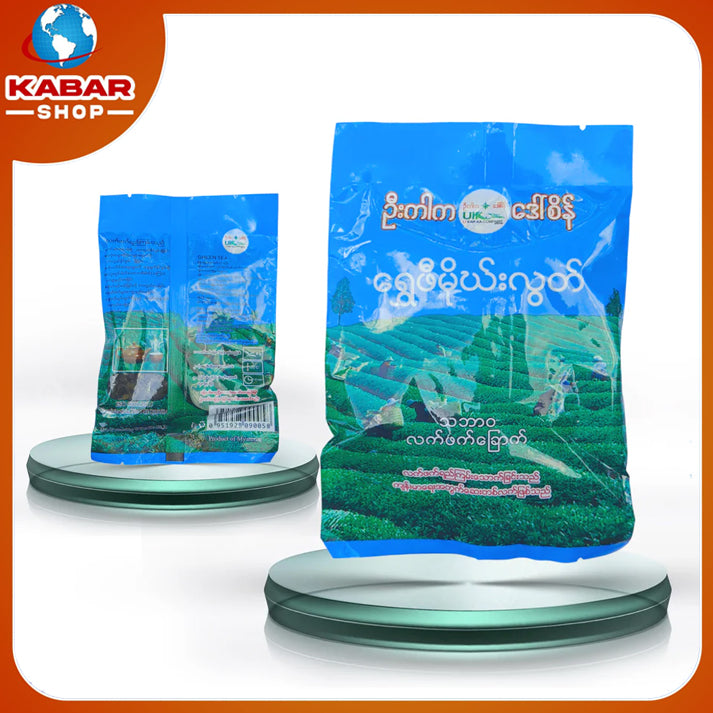 ဉီးကာက + ဒေါ်စိန် - သဘာဝလက်ဖက်ခြောက် ၊ U Kar Ka + Daw Sein - Nature Green tea (Dry)
