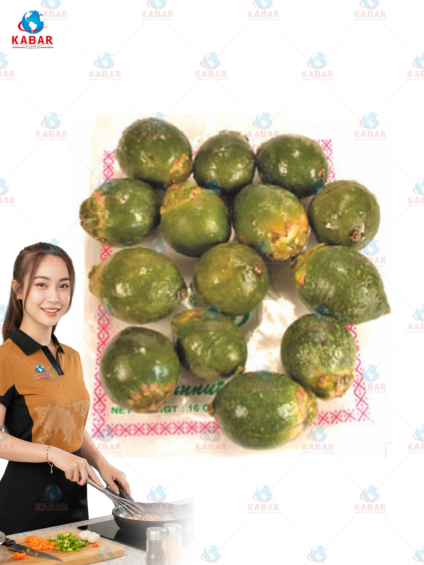 Palm Nut (Lao Mak) ကွမ်းသီးစိမ်း 40* 16oz