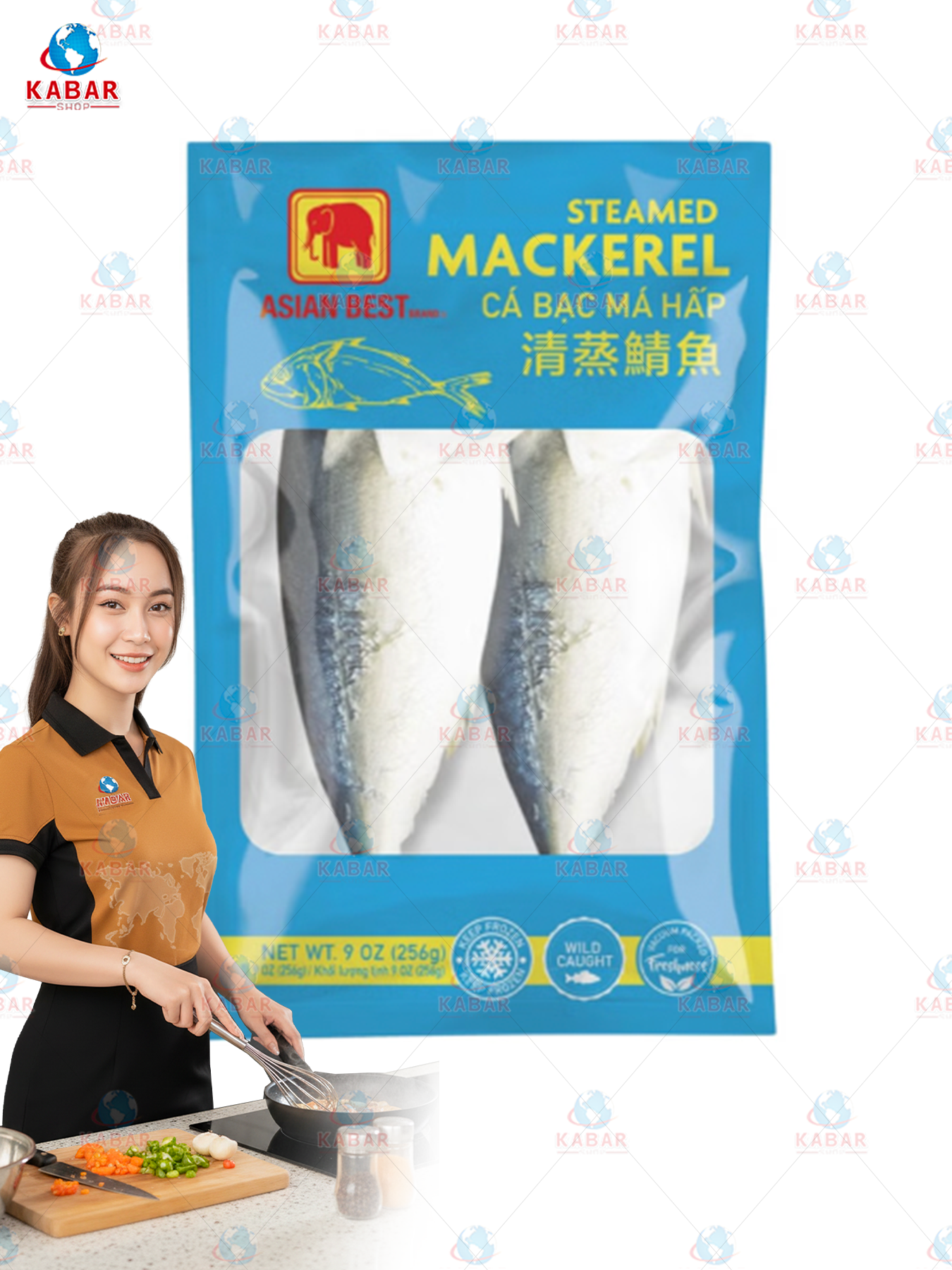 steamed mackerel ငါးကွင်းရှပ် 24 x 7 oz