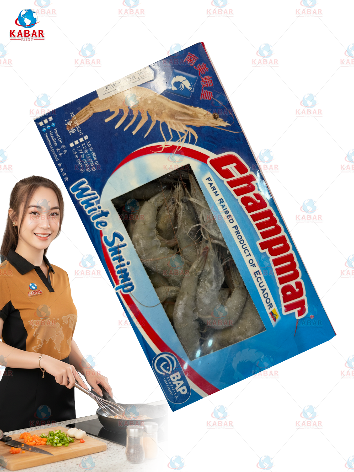 shrimp 12*2lb (Champmar) ပုစွန်