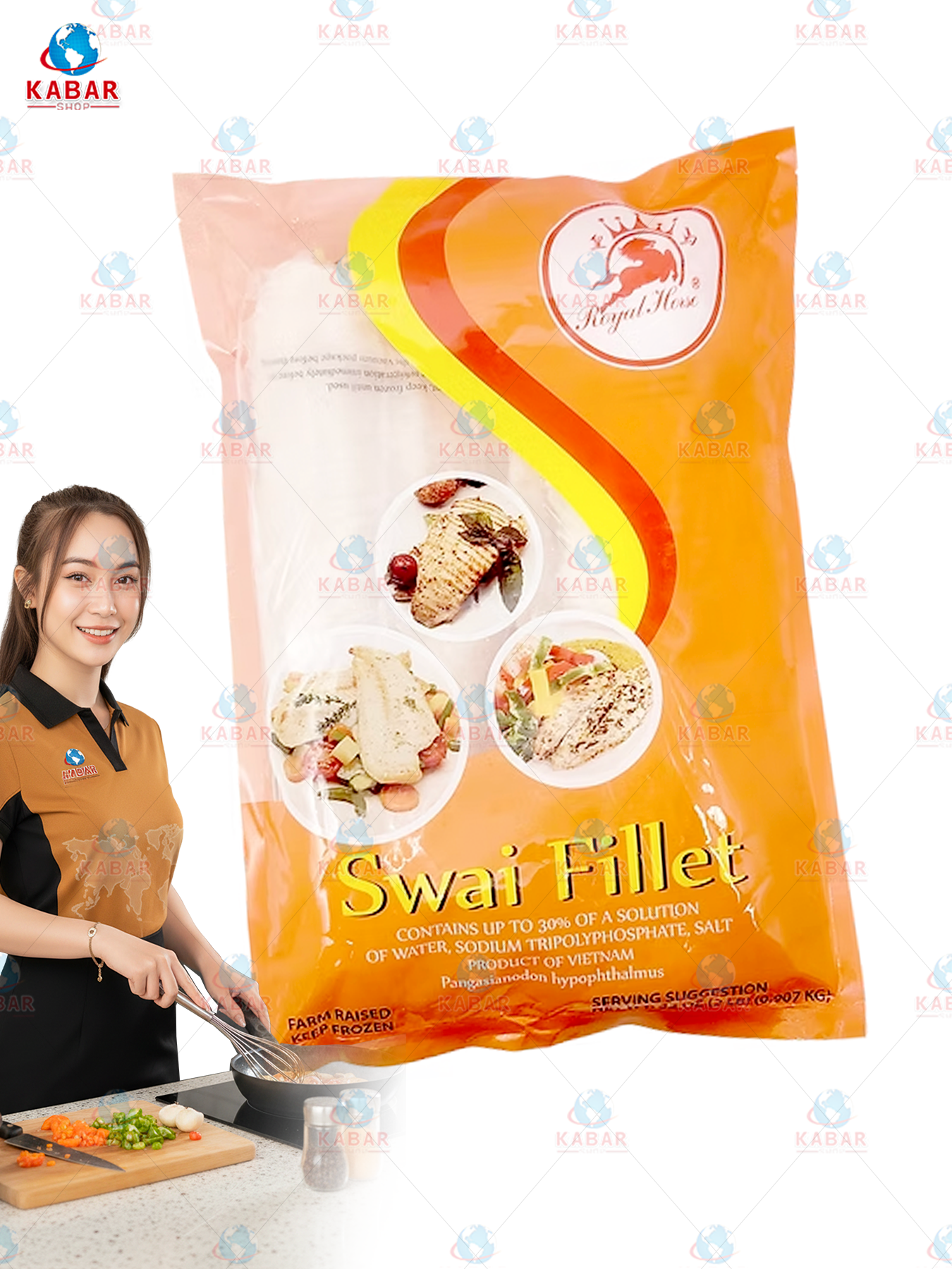 swai fillet အရိုးမပါငါးတန် 10* 2 lb