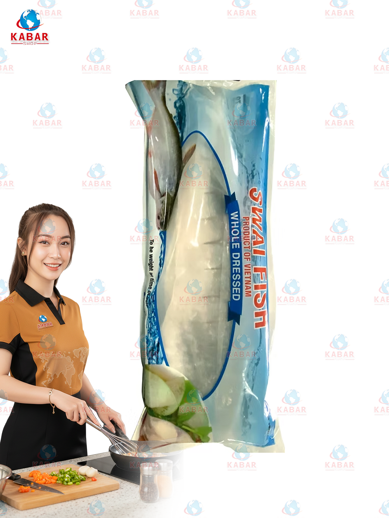 whole cut swai fish ငါးတန် 10* 2lb/33lb