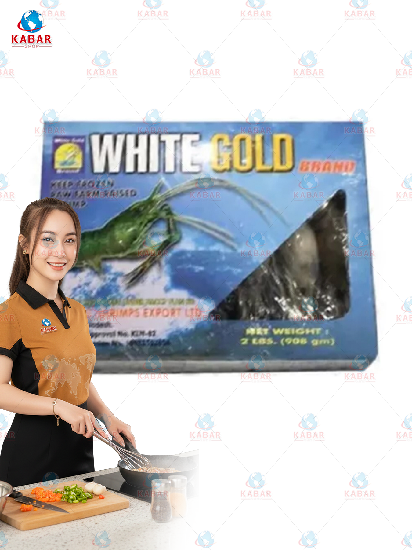 white gold shrimp 12* 2lb ပုစွန်တုတ်
