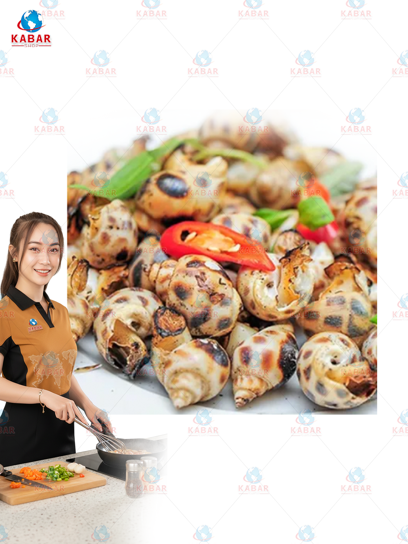 WHOLE SNAIL (top snail)/ ခရု