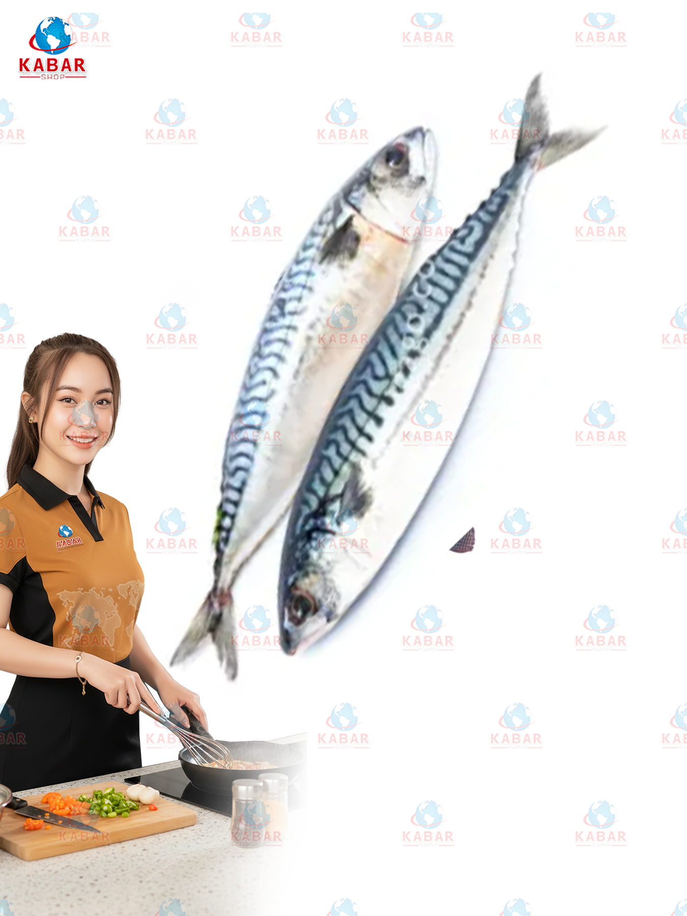 Norway Mackerel 500+ ငါးကွင်းရှပ် 44lb