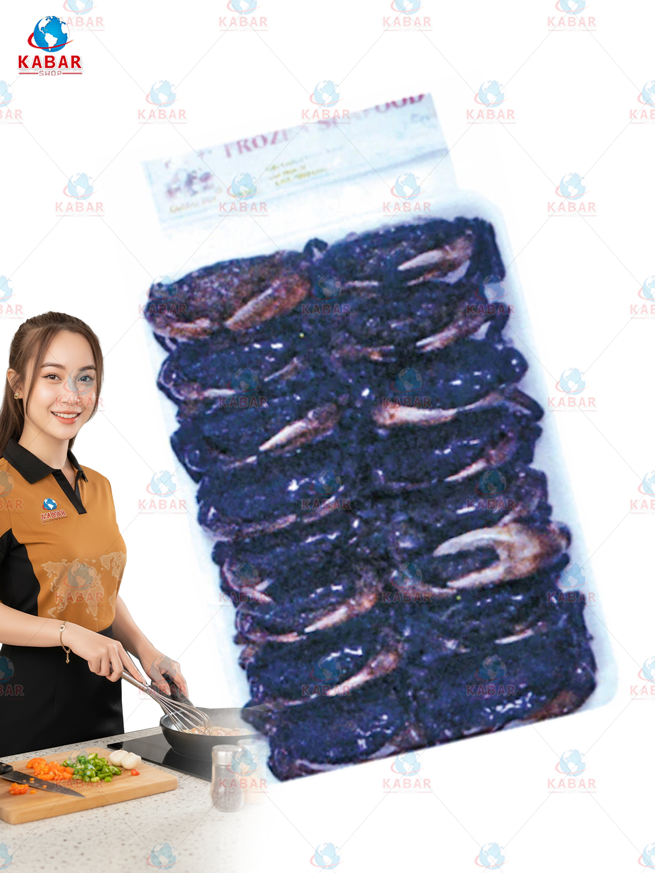 Cooked Crab (black crab) / ဂဏန်းမဲ 36x14 oz