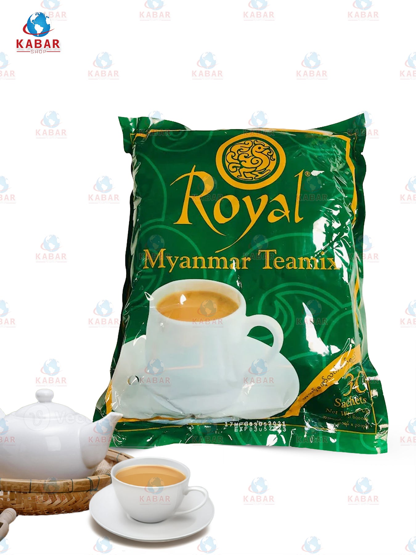 ရွယ်ရယ်မြန်မာ တီးမစ် - Royal Tea Mix (20g x 30’S x 30 Bags)