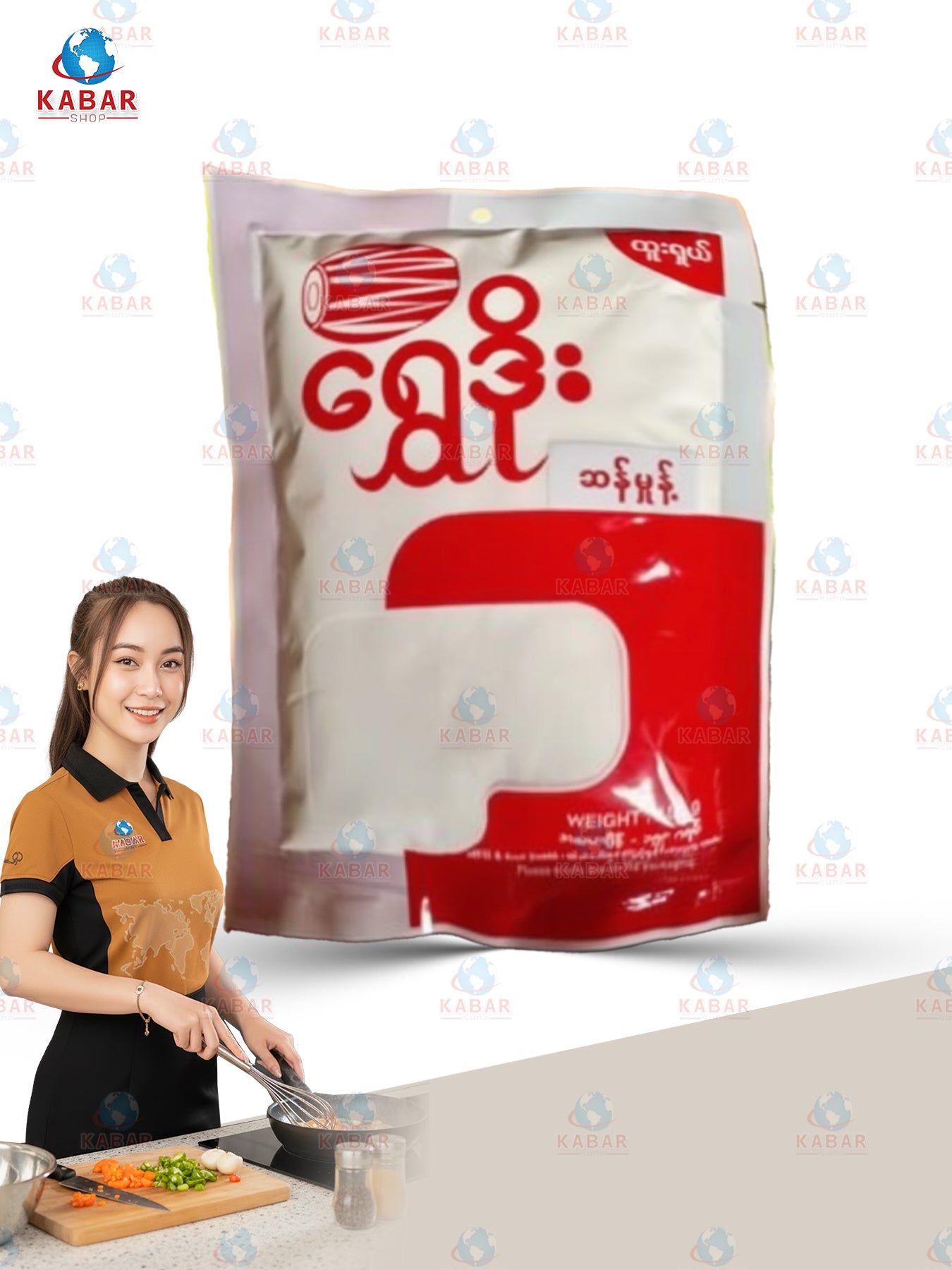 ရွှေဒိုး (ဆန်မှုန့် ) ( Shwe doe - Pure Rice powder ) ( 150g x100packs)