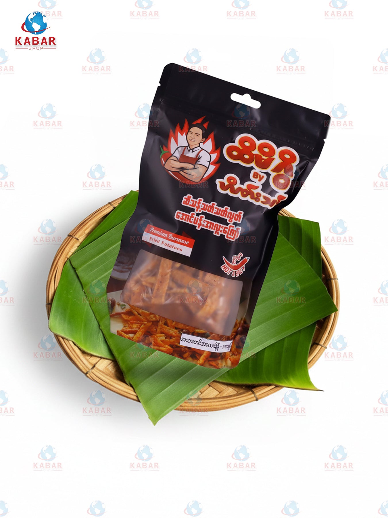 Hti Mi Gwi - Potato Hot & Spicy ထိမိဂွိ- အာလူးကြော်( ပူစပ်) (100 g x 100 Pcs)