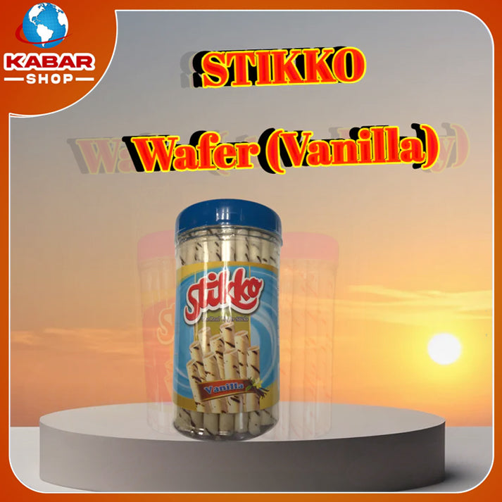 ဝေဖာမုန့်ကြွပ် Stikko Wafer (Vanilla)