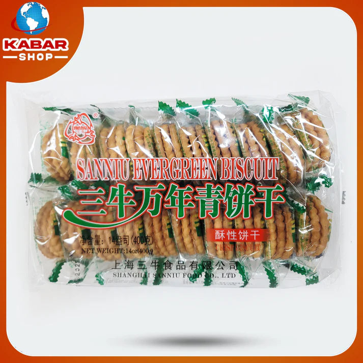 ဘီစကစ်မုန့်ကြွပ် Sanniu Evergreen Biscuit 20X400g