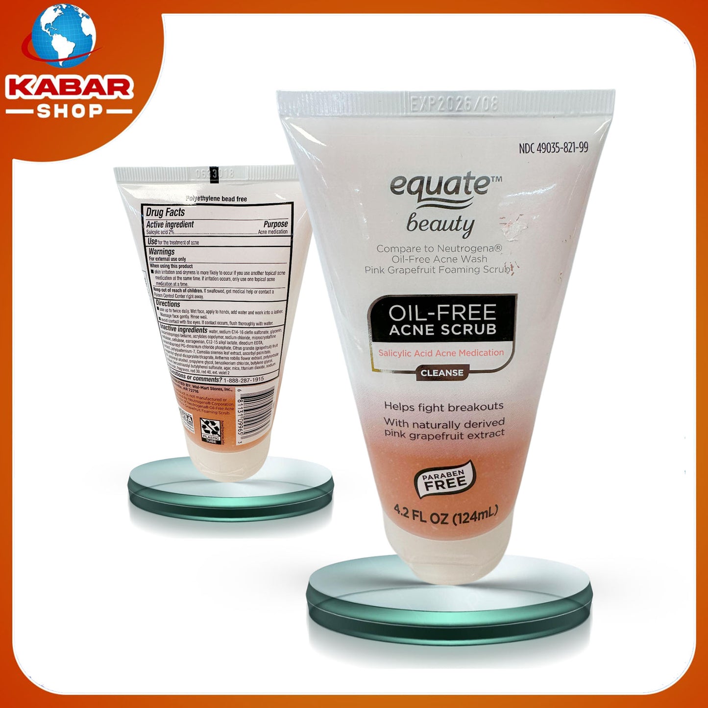 အစ်ကွိ(ထ်) ဗျူးတီ - Equate - Beauty; Oil-free Acne Scrub 002