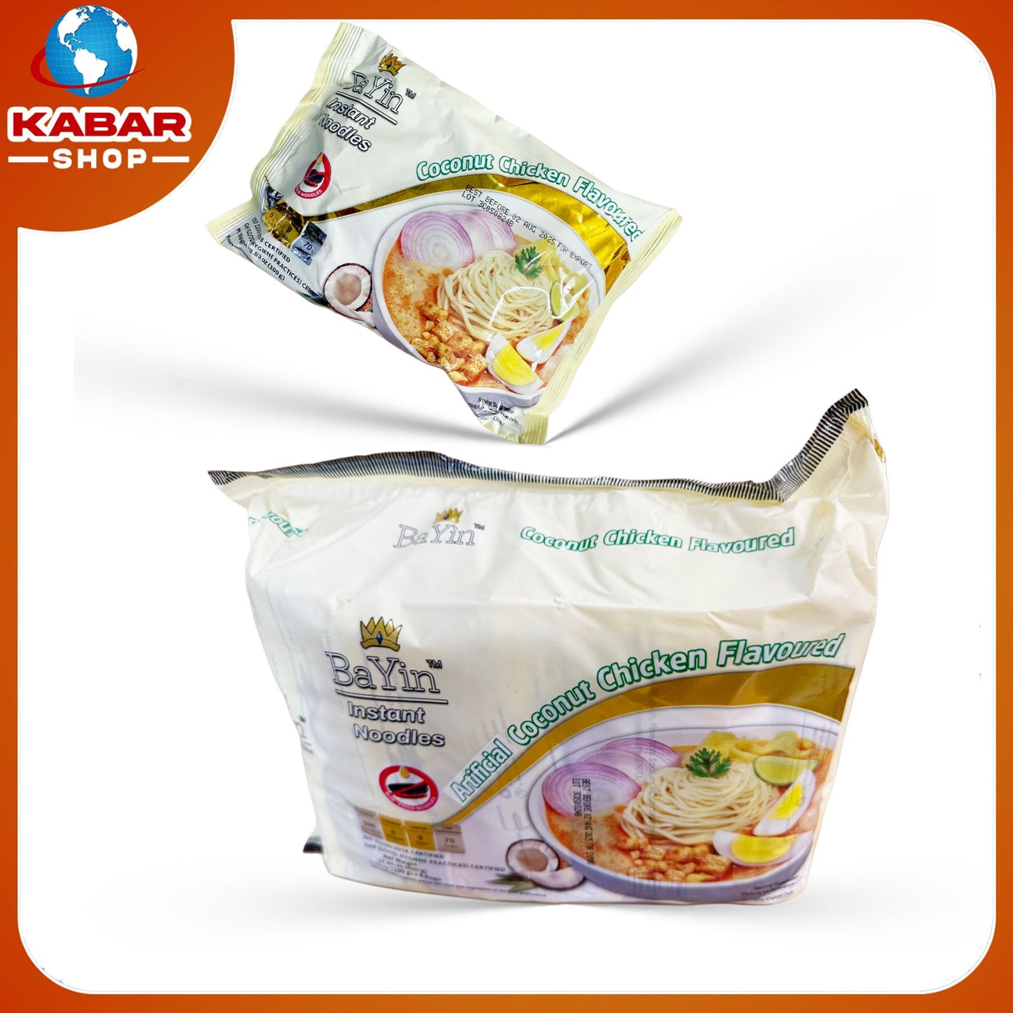 Ba Yin - အုန်းနို့ခေါက်ဆွဲ Instant Noodles