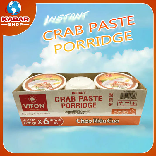 ဂဏန်း အရသာဆန်ပြုတ် Instant Crabpaste Porridge