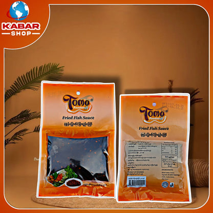 တိုမို ပုဇွန်ခြောက်ငံပြာရည်ကြော် Tomo Fried Fish Sauce