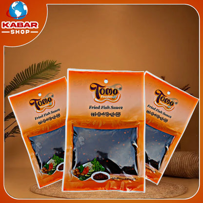 တိုမို ပုဇွန်ခြောက်ငံပြာရည်ကြော် Tomo Fried Fish Sauce