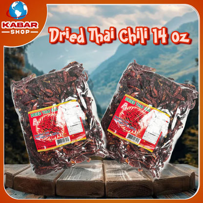 ထိုင်းငရုပ်သီးခြောက် Thai Dried Chili 14 oz