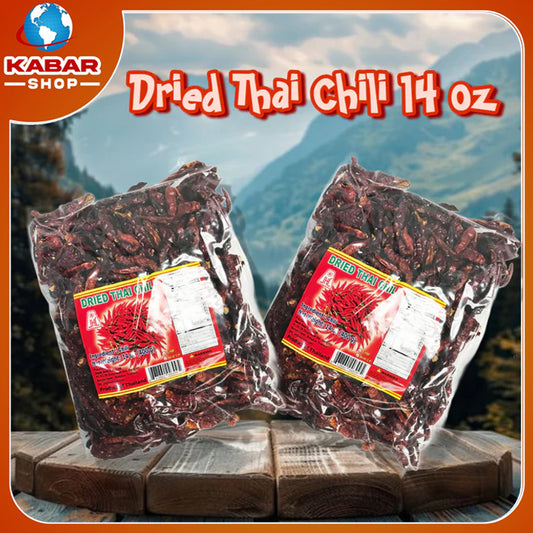 ထိုင်းငရုပ်သီးခြောက် Thai Dried Chili 14 oz