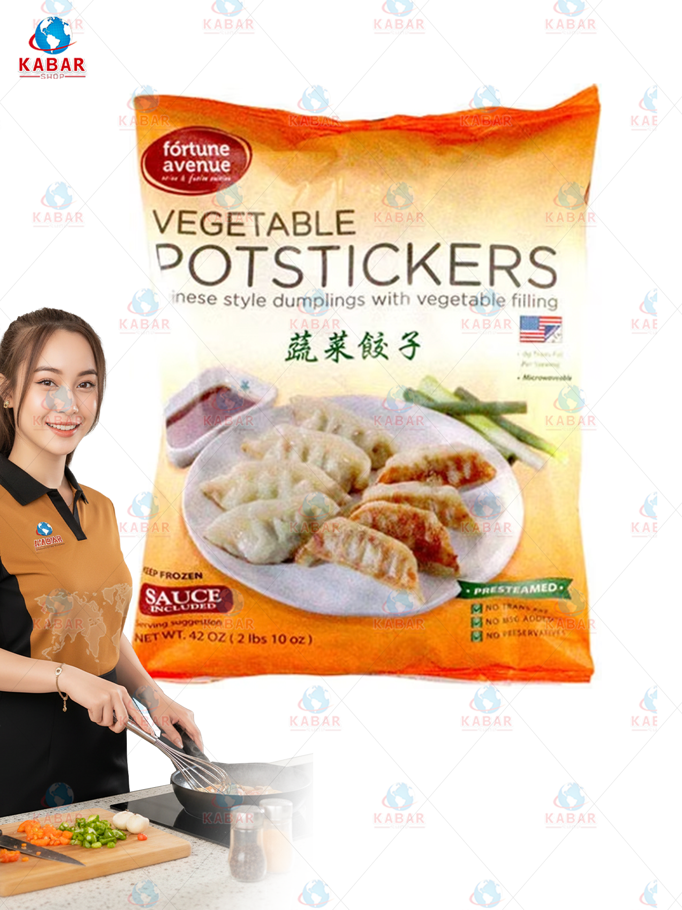 vegetable potstickers အသီးရွက်ပါပေါက်စီ 8*40oz