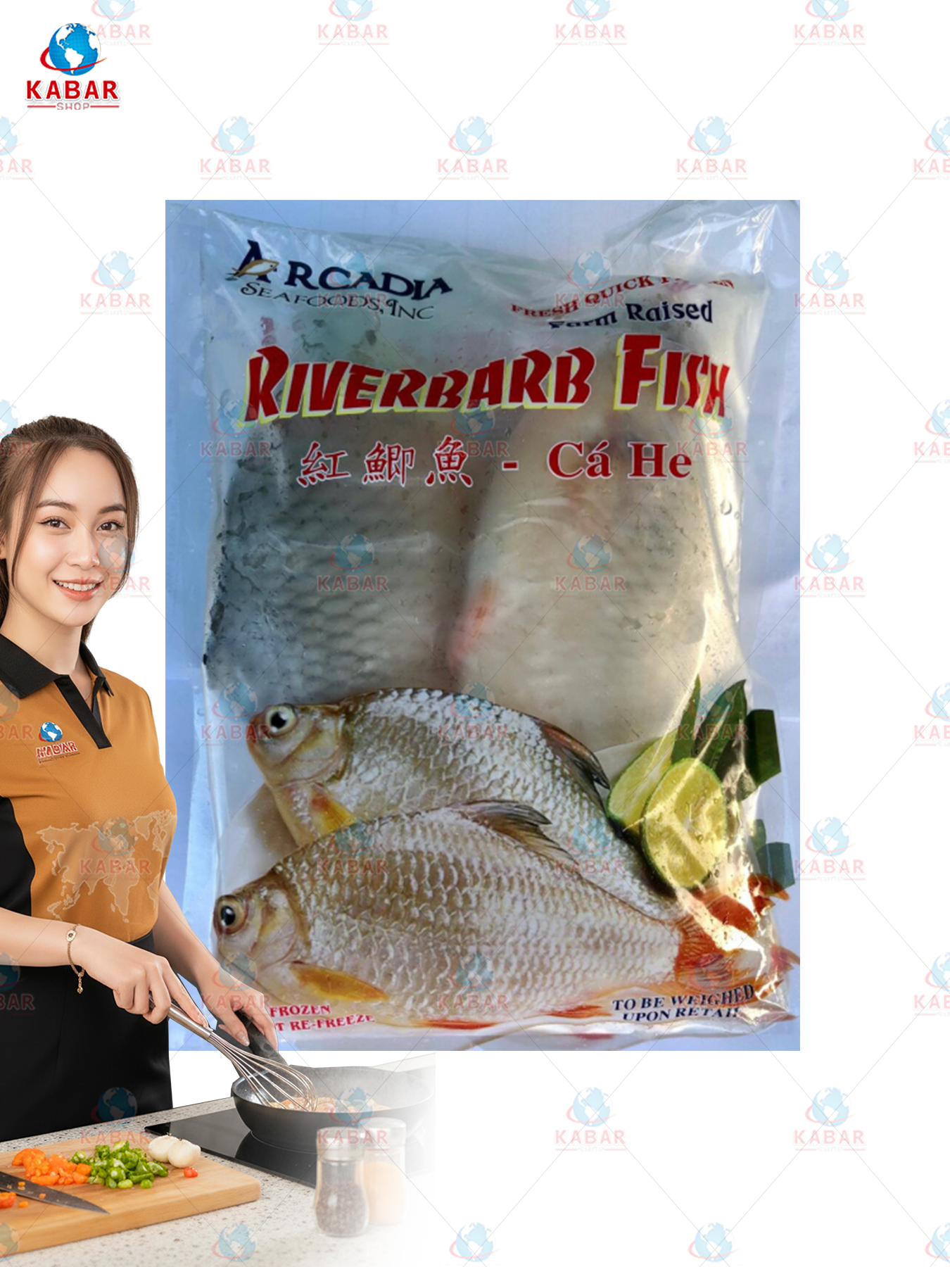 riverbarb fish ငါးခေါင်းမ 15*2lb