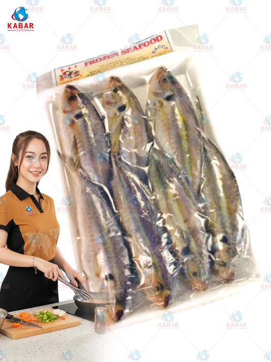 Yellow Stirp Trevaly Fish/ ငါးသေး 36 x 14 oz