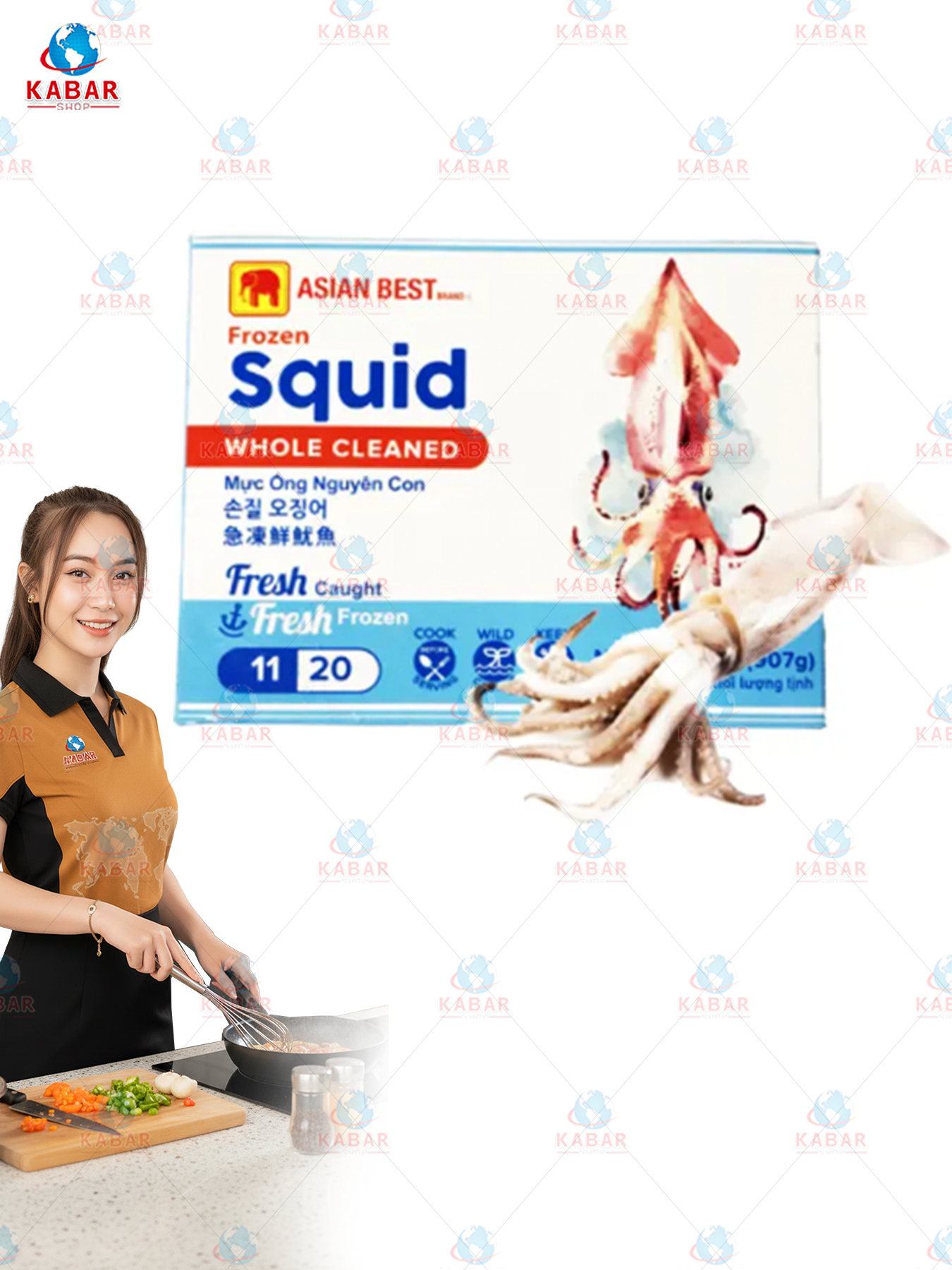 squid ကင်းမွန် 12* 2lb