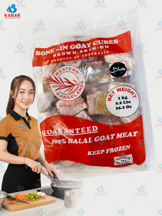bone-in goat cubes ဆိတ်သားတုံး 16* 2.2lb