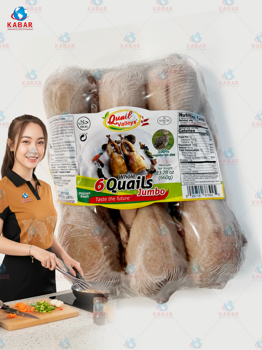 QUAIL WRAP PACKED TRAY ငုံး ၆ကောင်တွဲ 6* 6pcs