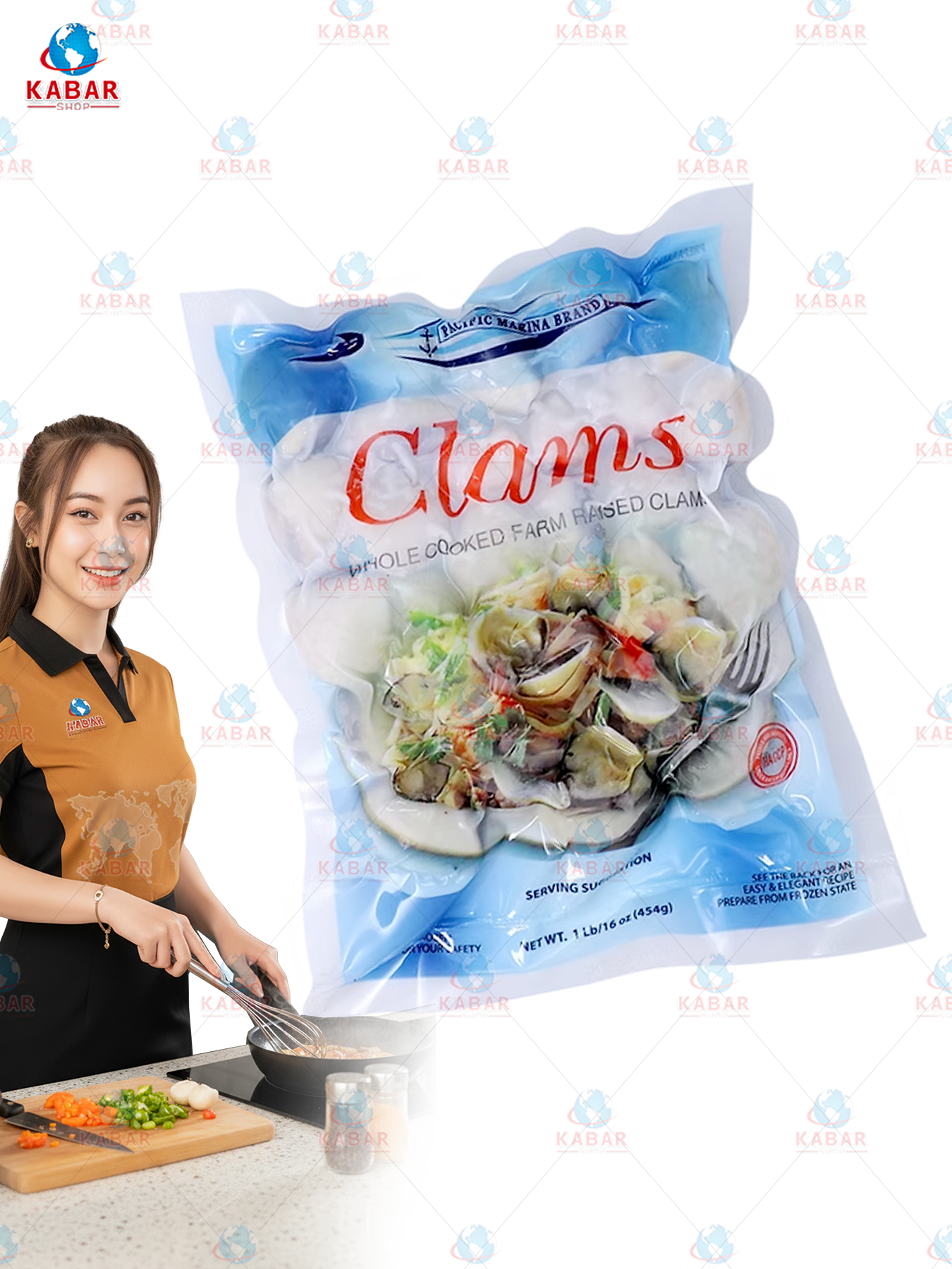 cooked clam ဂုံးခရု 10* 1lb