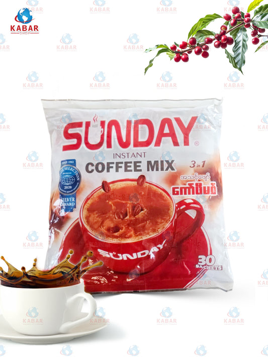 ဆန်ဒေ့း ကော်ဖီမစ် – Sunday Coffee mix  (25g x 30’S x 20 Bags)