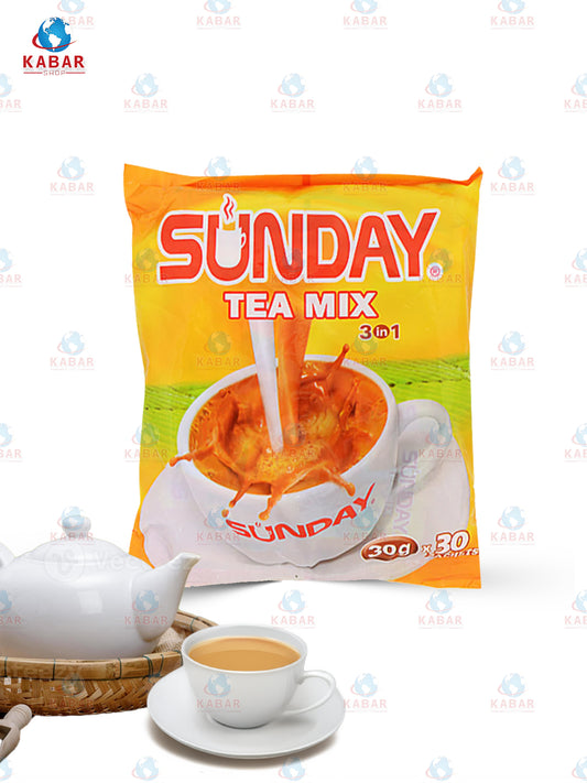 ဆန်ဒေ့း တီးမစ် - Sunday Tea Mix – Saingphyaw (25g x 30’S x 20 Bags)