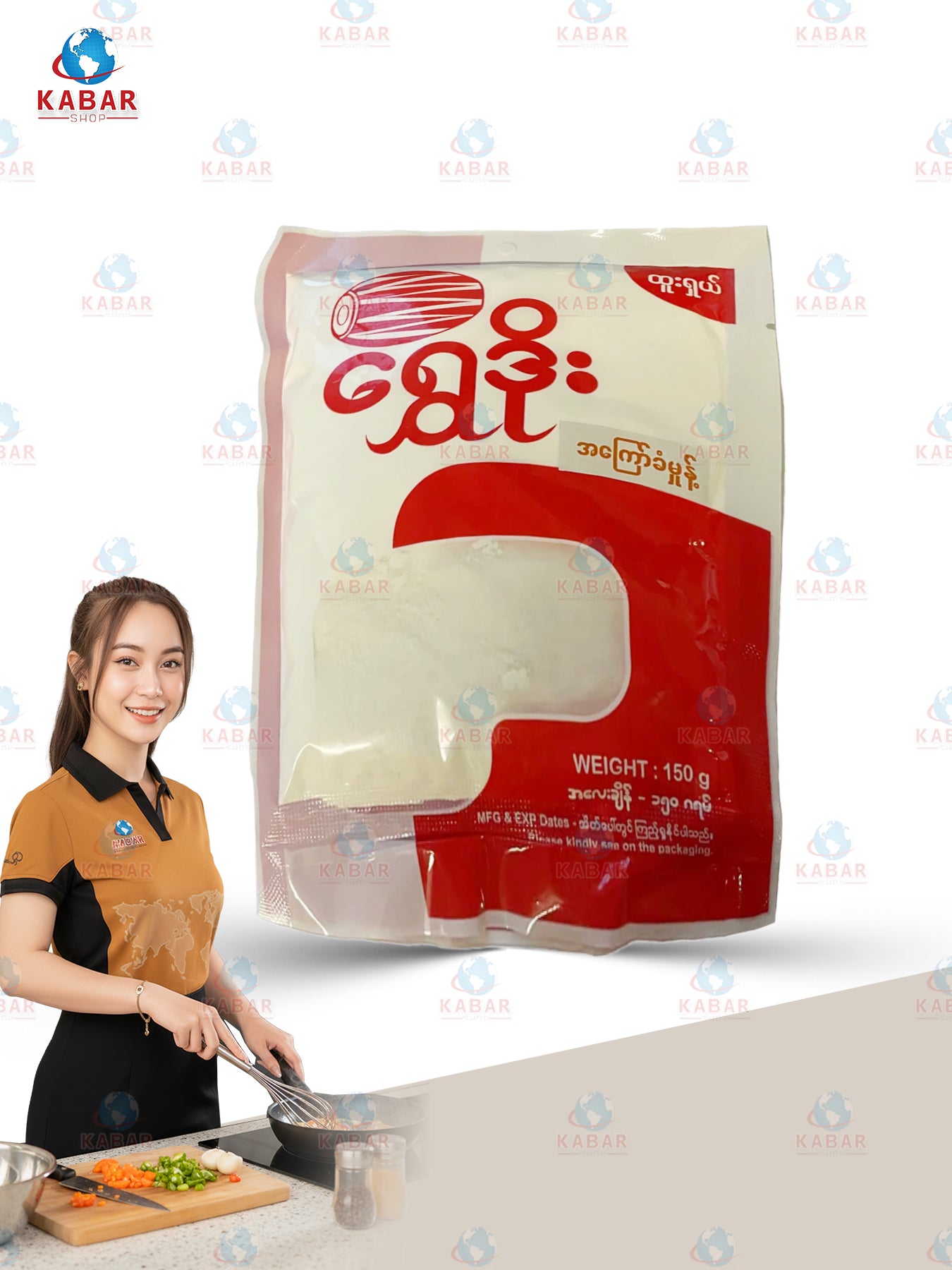 ရွှေဒိုး (အကြော်မှုန့် ) ( Shwe doe - Tempura powder ) ( 150g x100packs)