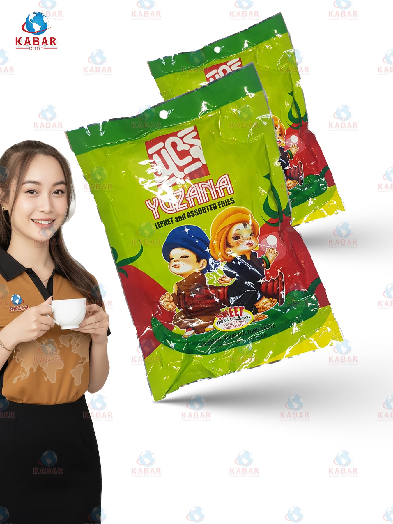 ယုဇန လက်ဖက်နှပ် - ပုံမှန် - YuZaNa - Single serve Delicious ( 64g x 10's x 20 bags )