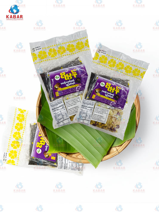 Yee Mon - Zayan Spicy Tea Leave ရီမွန်ချဉ်စပ်လက်ဖက်နှပ်&nbsp; (400g x 50Bags)
