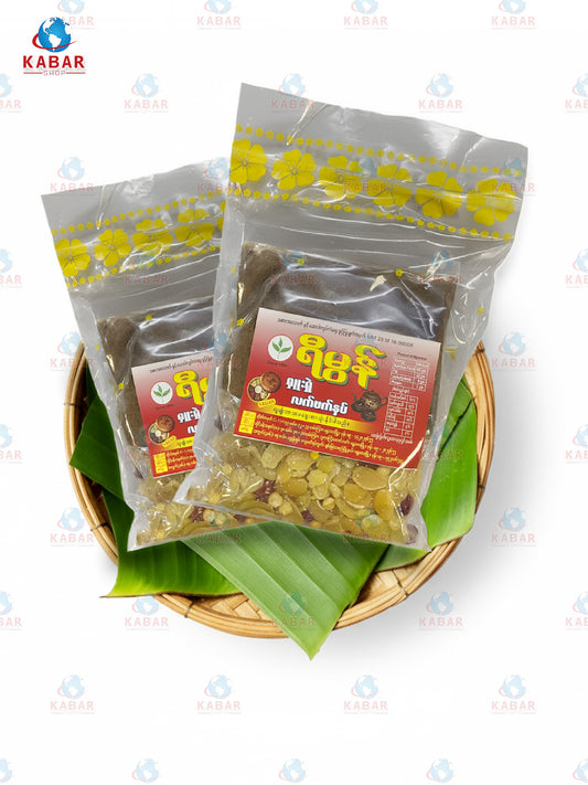 Yee Mon – Fried Beans with tea leave Shul Shel- ရီမွန်ရှူးရှဲလက်ဖက်နှပ် &nbsp;400 g x 50bags