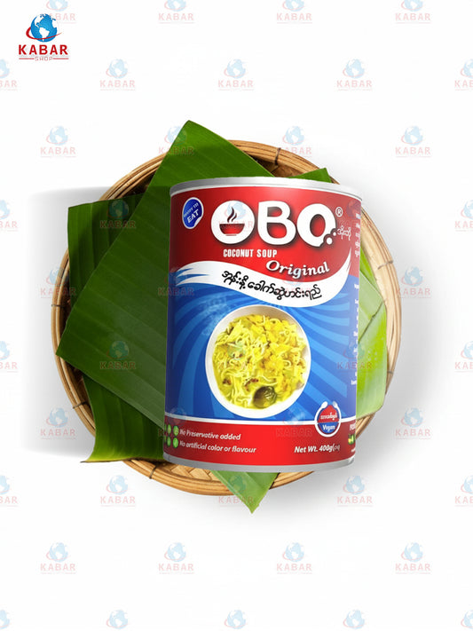 OBO - Ong No Khaut Swel အိုးဘို - အုန်းနို့ခါက်ဆွဲအရည် (400 g x 24 Pcs)