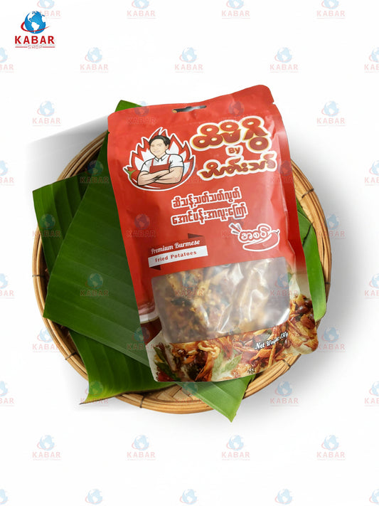 &nbsp;Hti Mi Qwi - Potato Spicy ထိမိဂ္ဂိ- အာလူးကြော်အစပ်(100 g x 100 Pcs)