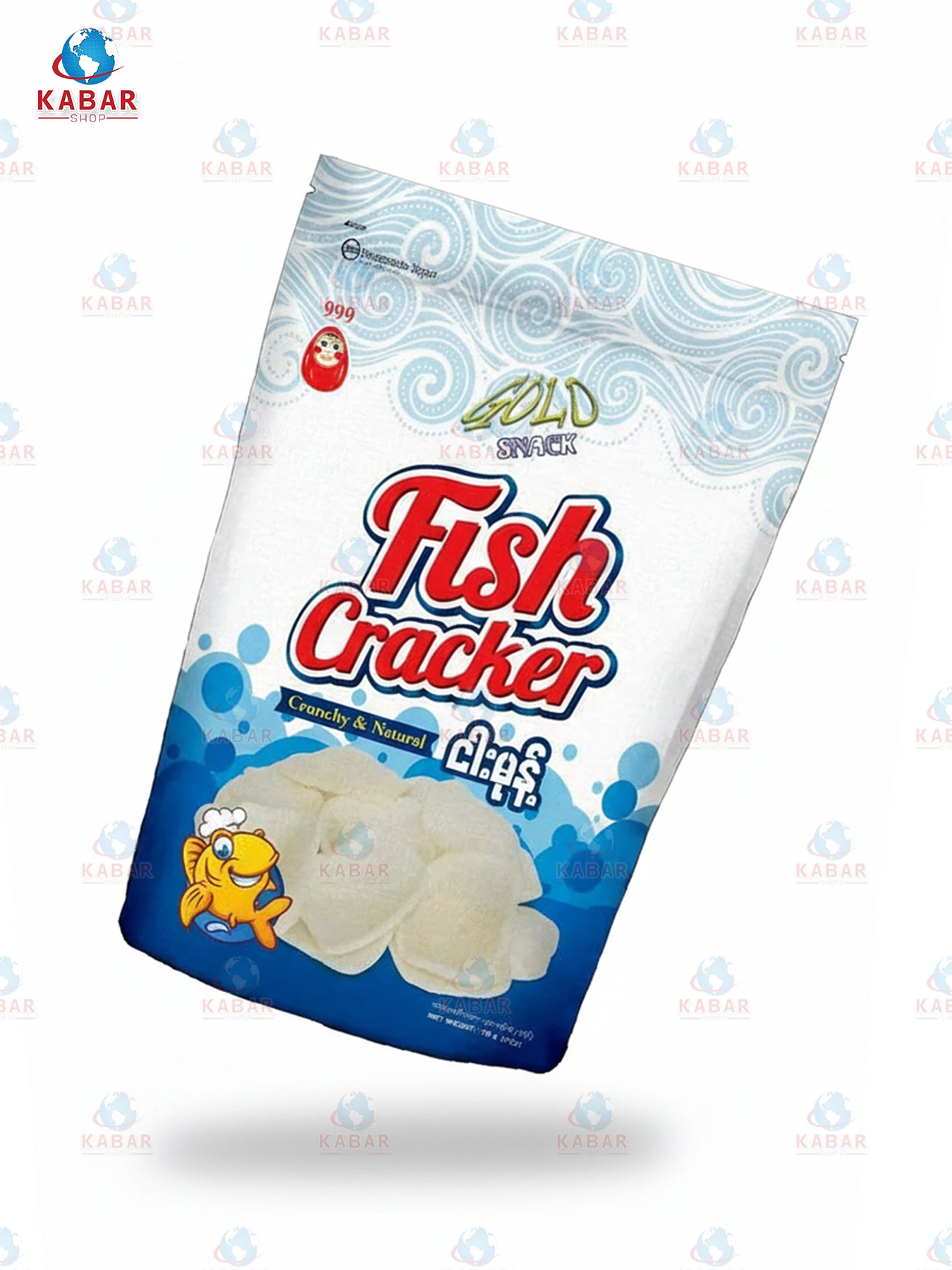 Gold Snack- (fish cracker) ငါးမုန့် ကြော်&nbsp; (70 g x 63 Pcs)