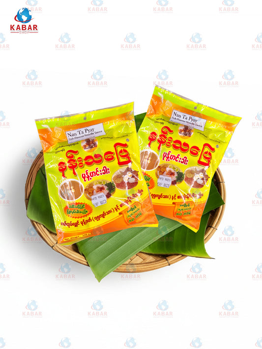 Nan Tha Pyay – Mont Hin Kha နန်းသပြေ- မုန့်ဟင်းခါး (300 g x 25 Pcs)