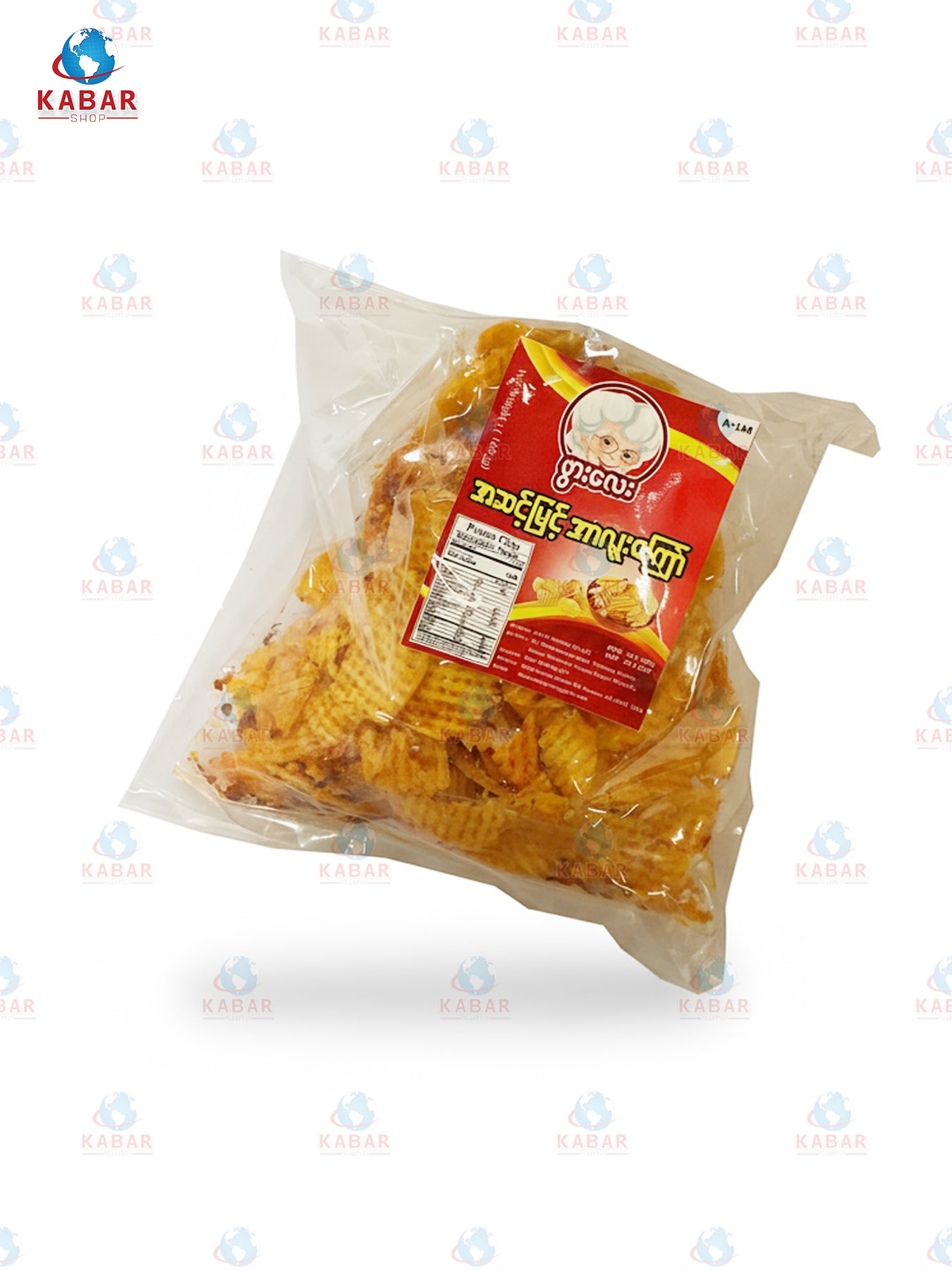 Pwar Lay - Potato chips (Spicy) ဖွားလေး အာလူးကြော် (စကာကွပ်-အဆပ်)(160g x 42packs)