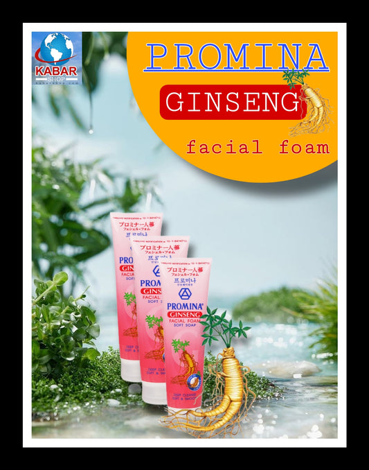 ပရိုမီနာ ဂျင်ဆင်း ဖေ့ရှယ်ဖောင်  Promina Ginseng Facial Foam