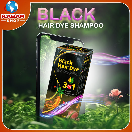 ခေါင်းလျော်ရည် Black Hair Dye shampoo 001