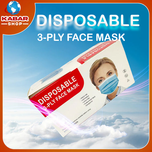 ဒစ်ပိုစစ်ဘယ်  မက် - Disposable- 3-ply Face Mask