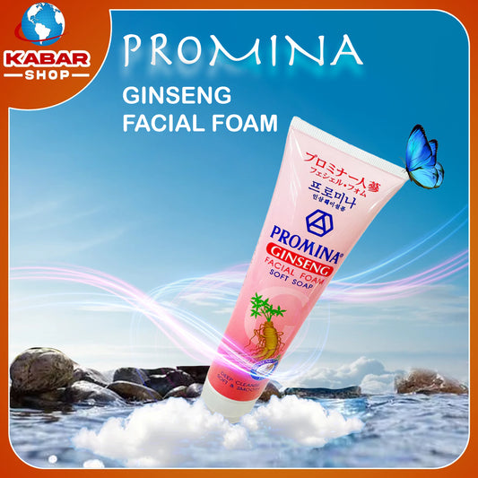 ပရိုမီနာ ဂျင်ဆင်း မျက်နှာသစ် ဆပ်ပြာရည်   Promina Ginseng Facial Foam
