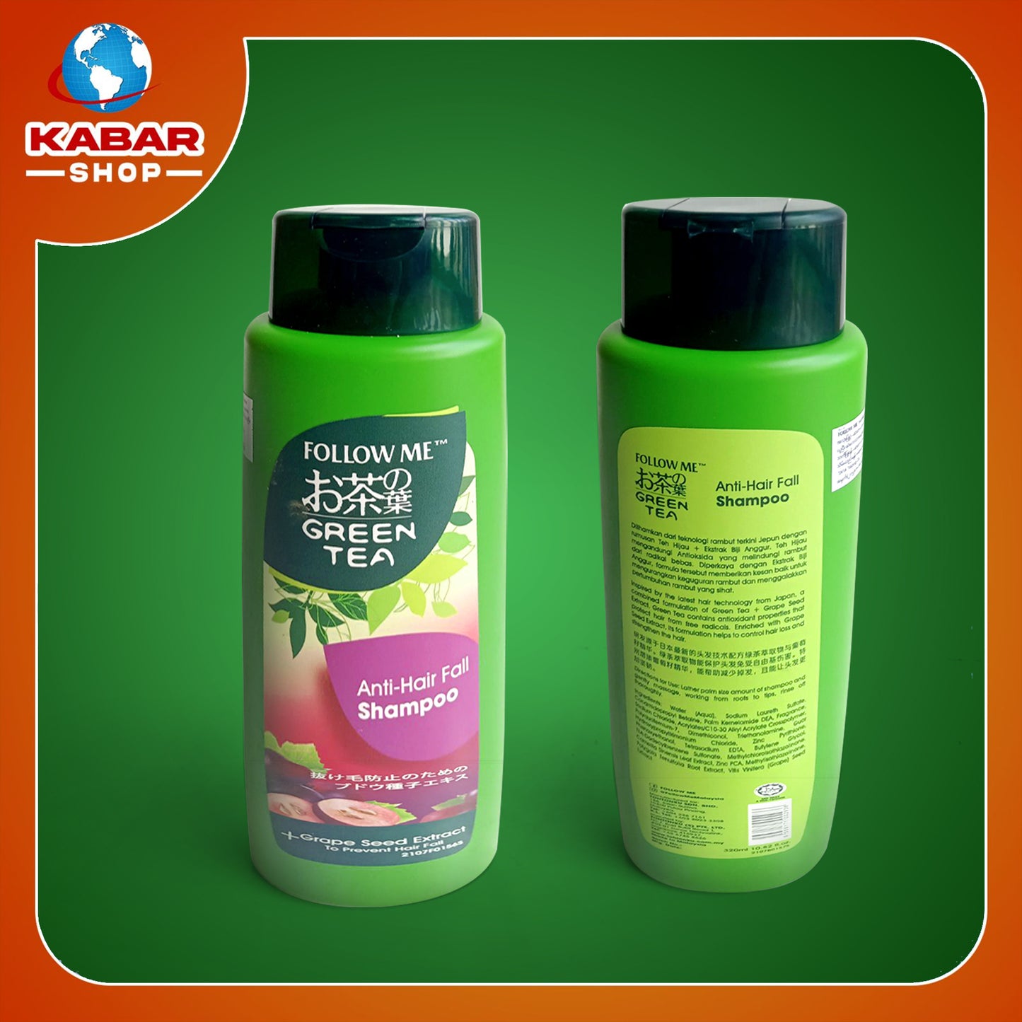 Follow Me - Green Tea - Anti Hair fall Shampoo