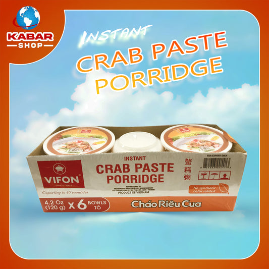 ဂဏန်း အရသာဆန်ပြုတ် Instant Crabpaste Porridge