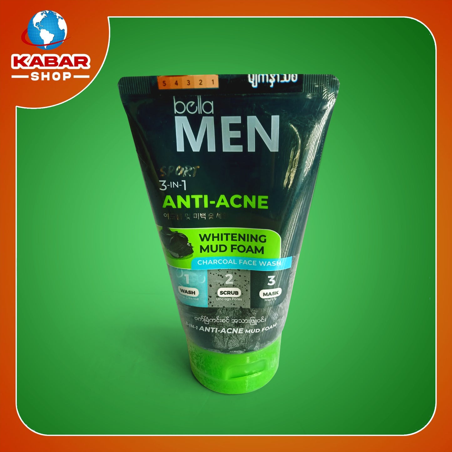 Bella Men - Anti Acne - Whitening MUD foam