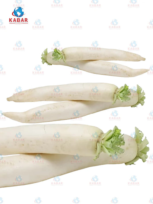 Radish long Daikon/ မုန်လာဥရှည် (35- 40 lb)